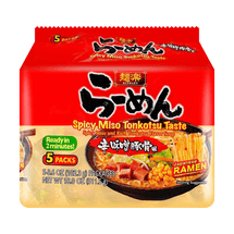 日本HIKARI MENRAKU 拉麵 日式泡麵 辣味噌豚骨風味 5連包 511.5g