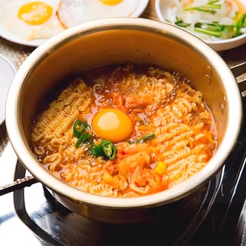 Premium Shin Original Ramyun Noodle Soup -Korean Style Gourmet Spicy Flavor Ramen Instant Noodles, 4 Packs 16.9oz