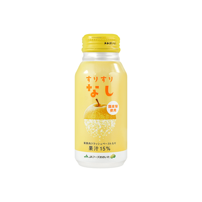 日本JAFOODS 有機水果果粒果汁飲料 雪梨味 190g【潤燥解渴】