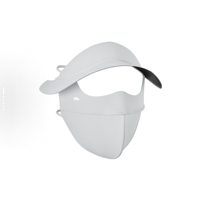 UV Protection Face Mask - Breathable Ice Silk Full Coverage Sun Shield for Women UPF50+ (Blue-Gray) 1pc