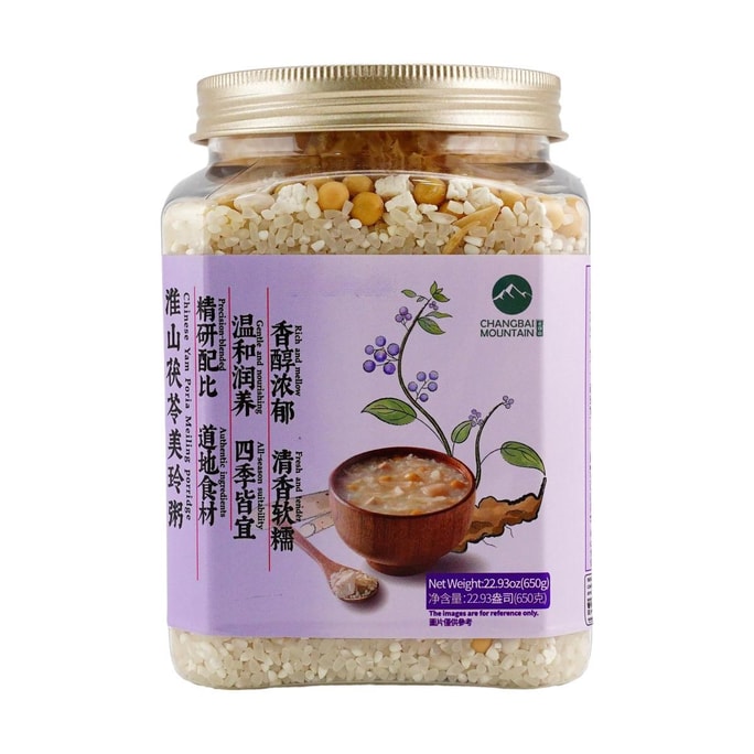 长白山 淮山茯苓美玲粥 650g【山药茯苓杂粮谷物粥料】