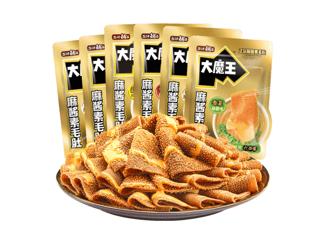 中国直送】Yami 盐津铺子 大魔王魔芋素毛肚 六必居麻酱味 スナック菓子
