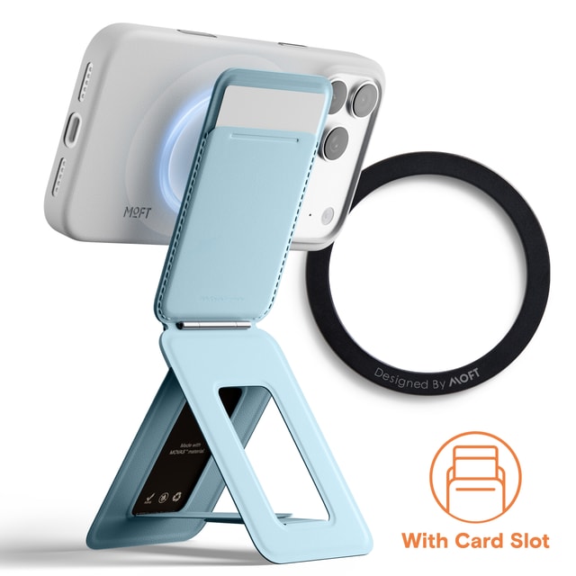 Phone Tripod Wallet, Mulit-Angles, MOVAS Vegan Leather Magnetic