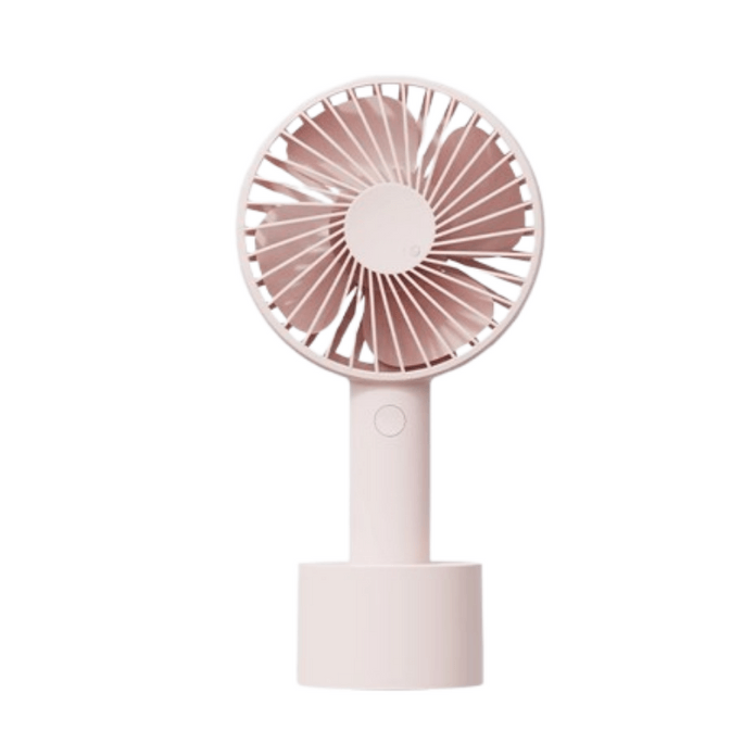 Sole handheld small fan usb small silent cooling electric fan ultra long life Sunset Pink 2000mAh 1 pcs
