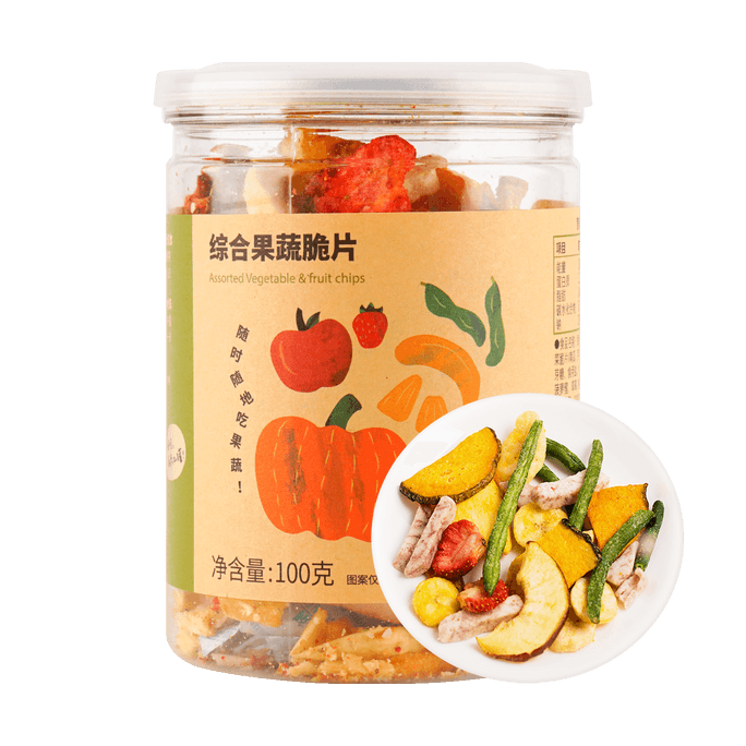 Comprehensive Fruit and Vegetable Chips 100g/can