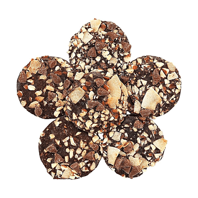 High Protein Dark Chocolate Crisp, Almond Coconut Cocoa Crisps,2.82 oz 6