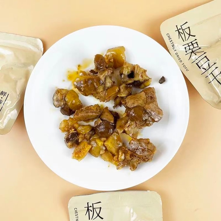 超友味 板栗豆干 香辣味 鲜卤滋味 肉感十足 满口咸甜交织 甜糯咸香 100g 3