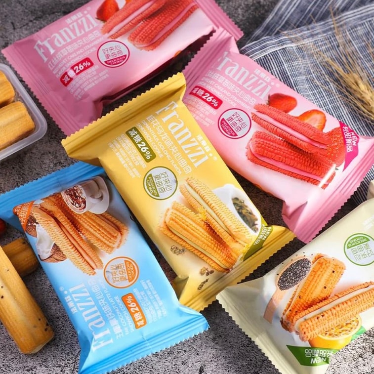 FRANZZI パッションフルーツチアシードサンドクッキー（10枚入り）【低糖クッキー ほんのり甘い新商品】 5