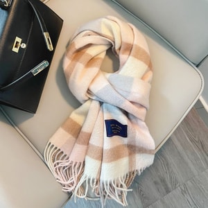 [중국 직배송] Luxendion Classic 100% 울 플레드 스카프, 가을과 겨울용 따뜻한 캐시미어 넥워머, 809#, 1개