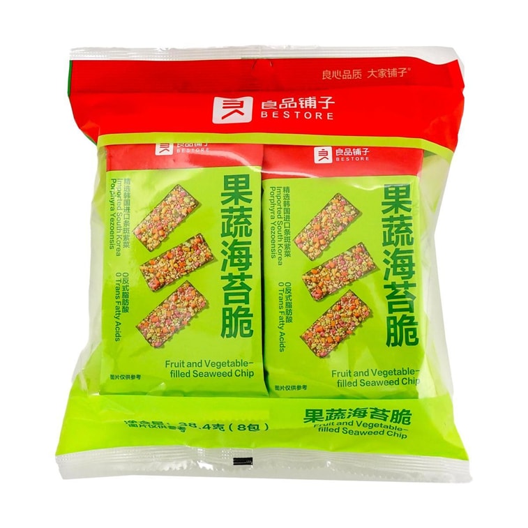 Fruit And Vegetable-Filled Seaweed Chip 1.35oz 6