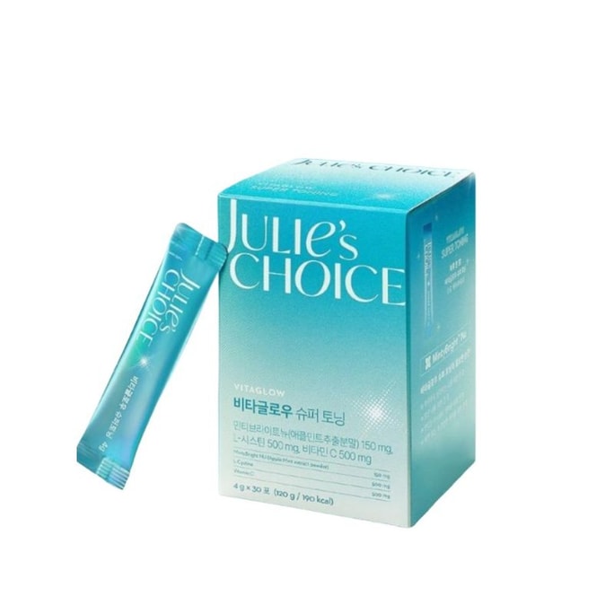 【韓國直郵】 韓國 JULIE'S CHOICE 素顏煥亮小燈泡(清透調黑色素)30條/盒