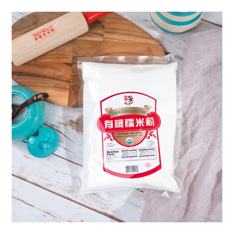 家乡味 有机糯米粉 454g USDA认证【可制作Q弹麻薯&雪媚娘】 4