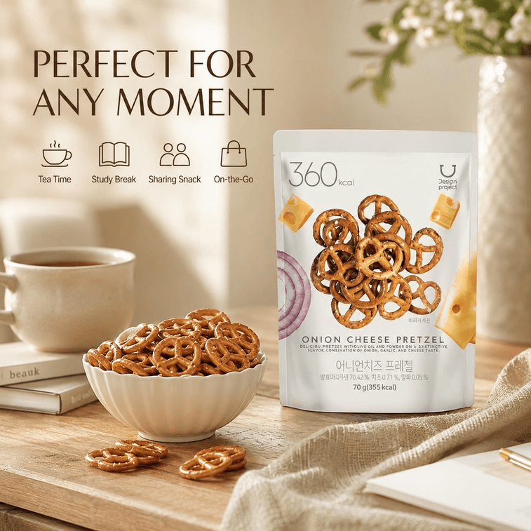 Olive Young Onion Cheese Pretzel  OnionCheese 70g 5