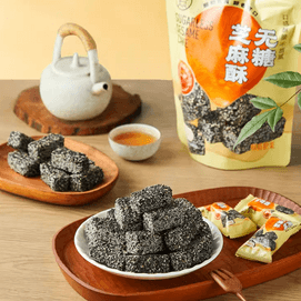 盒马 无糖芝麻酥 206g【粒粒醇香 酥脆不甜腻】【高钙高蛋白 健康小零食】【保质期见整体包装为准】