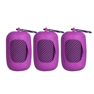 【超值3條裝】冷感速乾運動毛巾紫色色三條 冷感面料配便攜折疊包收納 戶外跑步、騎行擦汗 健身吸水【單條58g超輕克重,出行必備】