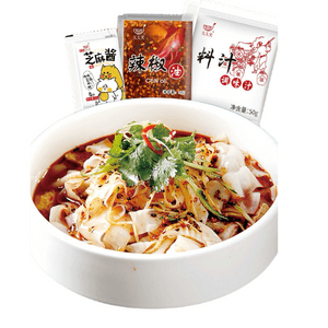 【중국 직송】 타이타이샤오 냉면 양념팩 냉면 3종 세트 참깨소스+소스+고추기름 3팩 85g