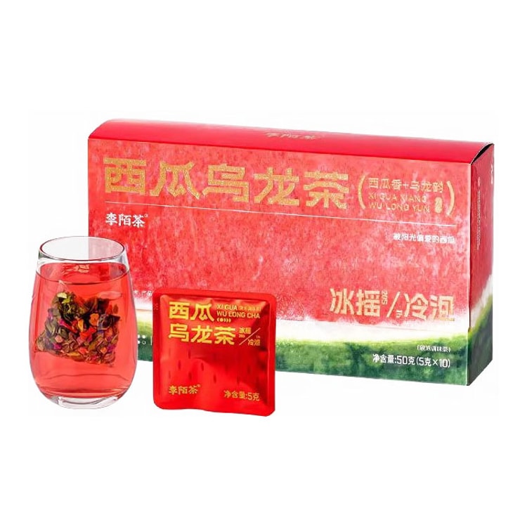烏龍ティー 中国直送】李牧茶 西瓜烏龍茶 10袋×1箱 50g - Yami
