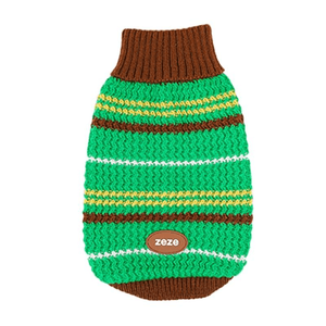 【中国直送】ZEZE レトロストライプ ペット用ニットセーター（ピンク）（6.5-9ポンド対応）Sサイズ×1枚