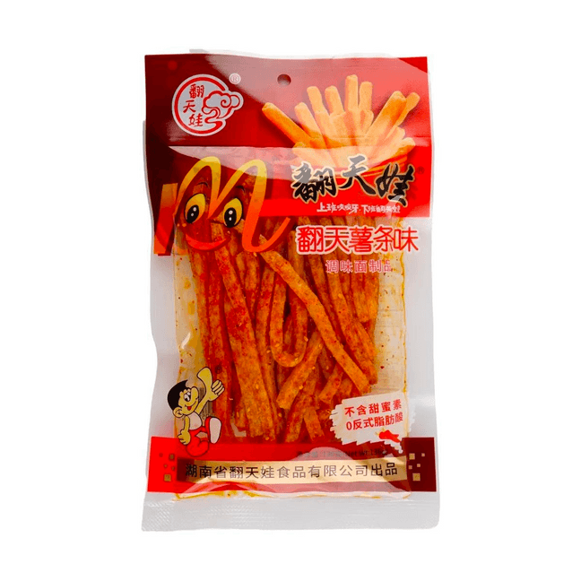 【怀旧零食】翻天娃 辣条 翻天薯条味 136g