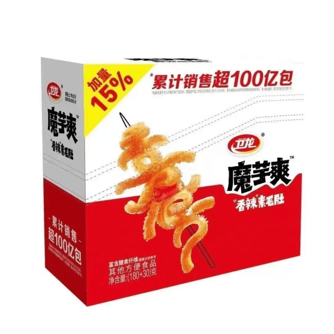[중국 직송] 웨이롱 곤약 쌍곤약 곱창 매운맛 210g*1상자