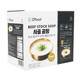 韓國O'FOOD清淨園 牛肉高湯底 速食湯料包 500g * 6袋入