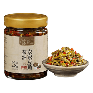 Tea Oil Farmhouse Green Bean And Pickled Vegetable Side Dish 238g*1 Bottle