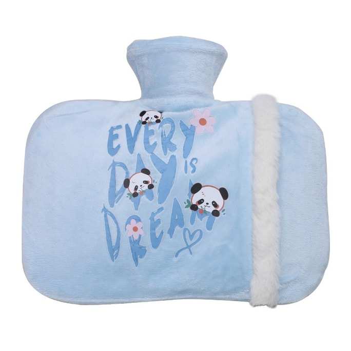 Thickened Hot Water-filled Bag For Hand And Foot Warmer And Warms The Uterus To Drive Away The Cold Blue