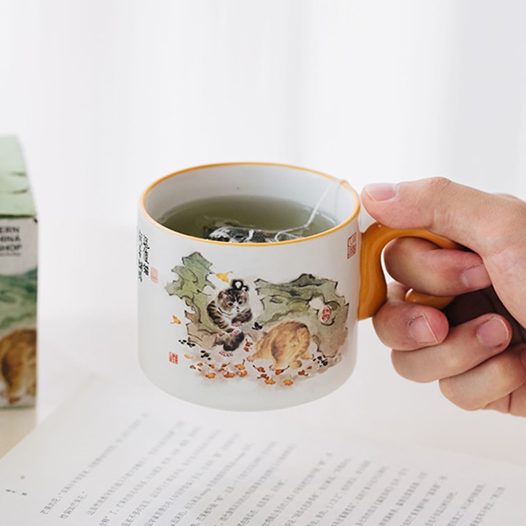 茶顏悅色 小貴冑杯盲盒 四季有貓系列 240ml/ 8.12oz 茶顏週邊 茶顏杯子 3