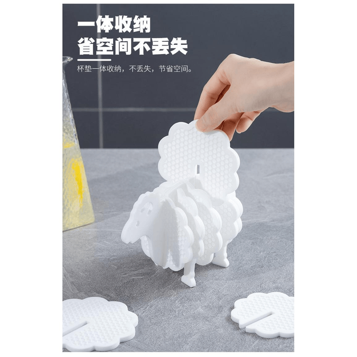 喜乐多优选 可爱绵羊隔热垫防烫家用*1组(黑+白) 3