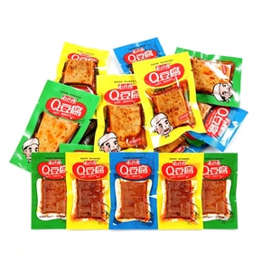 Tender Dried Tofu Q Tender Tofu Spicy Dried Tofu 20 packs Approximately 200g Spicy Snacks Mixed Flavours 【Fresh And Juicy】