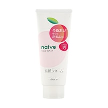 Naive Facial Cleansing Foam, 4.6oz.Peach Leaf Scent - Hydrating Face Wash For Combo/Oily & Normal Skin