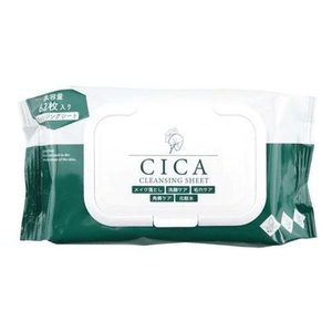 【日本直郵】 日本 日本其他 CICA 卸妝濕巾 62片 卸妝濕巾 清潔肌膚 便捷溫和 卸妝快速 適合敏感肌