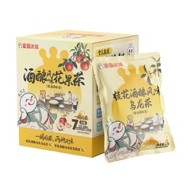 蜜雪冰城 酒酿风味花果茶包 7包入 27.5g【桂花酒酿乌龙茶+苹果酒酿茉莉绿茶】