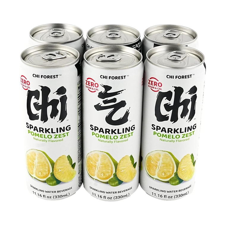Sparkling Water Pomelo Zest Flavor, Soda Beverage,11.16 fl oz * 6 Pack【0 Sugar 0 Calories 0 Fat】 6