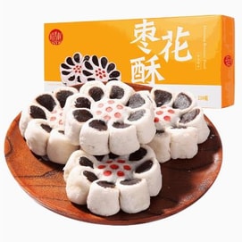 【中国直邮】 稻香村 枣花酥传统特产枣泥老式糕点心小吃210g/盒