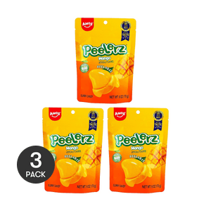 필러즈 필러블 구미 캔디, 망고 맛, 6 oz *3【3 팩】【진짜 과일 주스로 만듦】