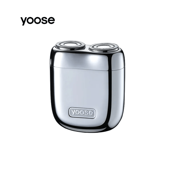 【中国直邮】Yoose 有色 MINI 2.0 新款迷你便携电动 全合金剃须刀 电镀银色 1个装【王一博同款】