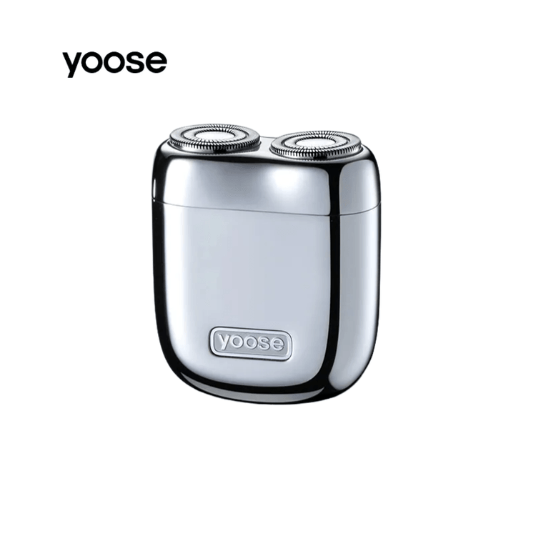 中国直邮】Yoose 有色MINI 2.0 新款迷你便携电动全合金剃须刀电镀银色1