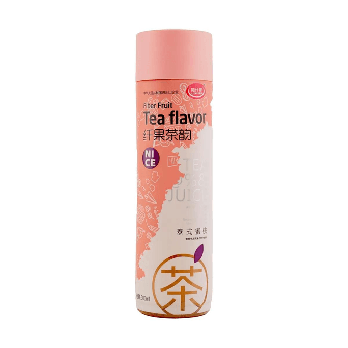 粒汁健 纤果茶韵系列 复合果汁茶 泰式蜜桃乌龙茶饮料 500ml