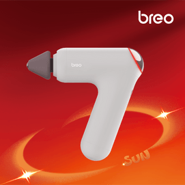 倍轻松 7号热感经络枪 按摩筋膜枪 长续航排酸减压 腿部按摩器 生日礼物 白色 品牌