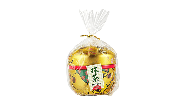 hishiwaen Lucky Cat Tin Matcha Powder 1.06 oz 【For Matcha Latte