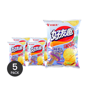 Potato Chips , Jianshouqing Wild Mushroom Flavor, 2.47oz  *5【5 Packs】【Yunnan Style】