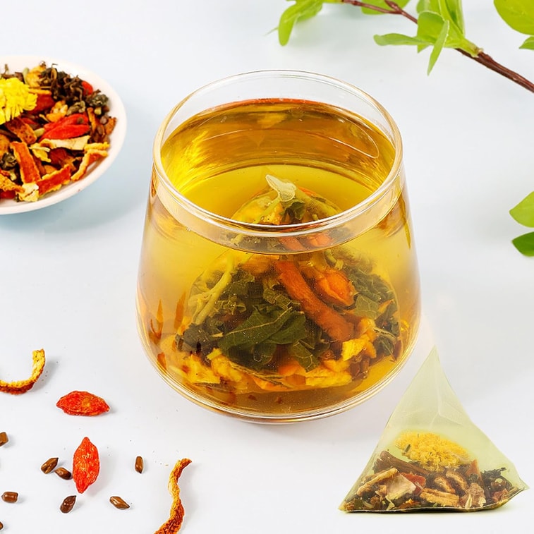 【Expédition directe du Canada】 Thé de pissenlit et de chrysanthème Sifanda 100g (5g × 20 sachets) Thé de fleurs et de plantes rafraîchissant et hydratant pour un usage quotidien, saveur fraîche et douce, thé infusé individuellement, boisson de santé pour le bureau, mélange de sachets de thé, cadeau de fête 5