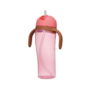 【日本直送】ピジョン ベビーロングストローカップ ピンク 330ml