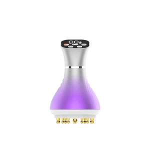 55-Speed Brass Electric Meridian Brush with Micro-Vibration, Tri-Color Light, and Heat Therapy; Abdominal Massage, Gua Sha, and Meridian Stimulation Device; Includes a Free Mugwort Essential Oil Set;