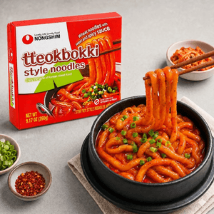 Tteokbokki Style Noodles-Wheat Noodles with Sweet and Spicy Sauce, 9.17oz 【Korean Street Food】