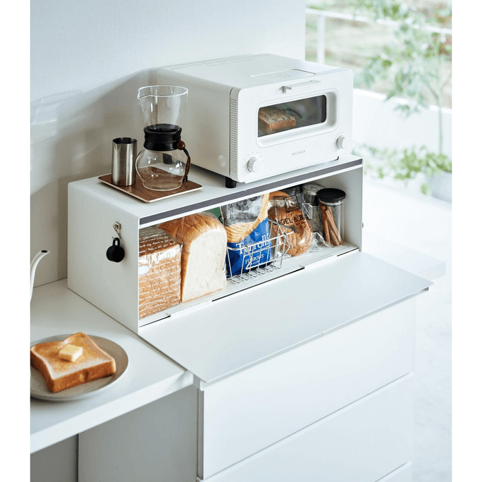 Bread Box - Wide - Steel White