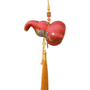 Mid-Autumn Gourd Oachet Chinese Ind Small Accessory Replaceable Fragrance Sachet - Natural Osmanthus - Wine Red 1 Pcww