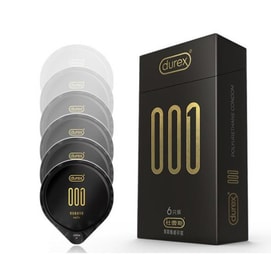 Condom 001 Polyurethane Slim Condom Pack of 6