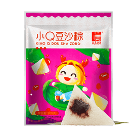 Vacuum Small Q Bean Paste Rice Dumpling 7.05oz